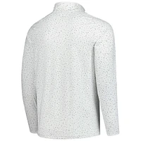 Men's Under Armour  White 2025 Farmers Insurance Open T2 Green Hit or Miss Raglan Quarter-Zip Pullover Top