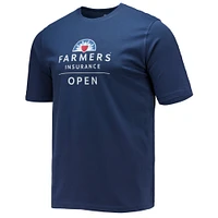 Men's Ahead Navy Farmers Insurance Open Pembroke Dress T-Shirt