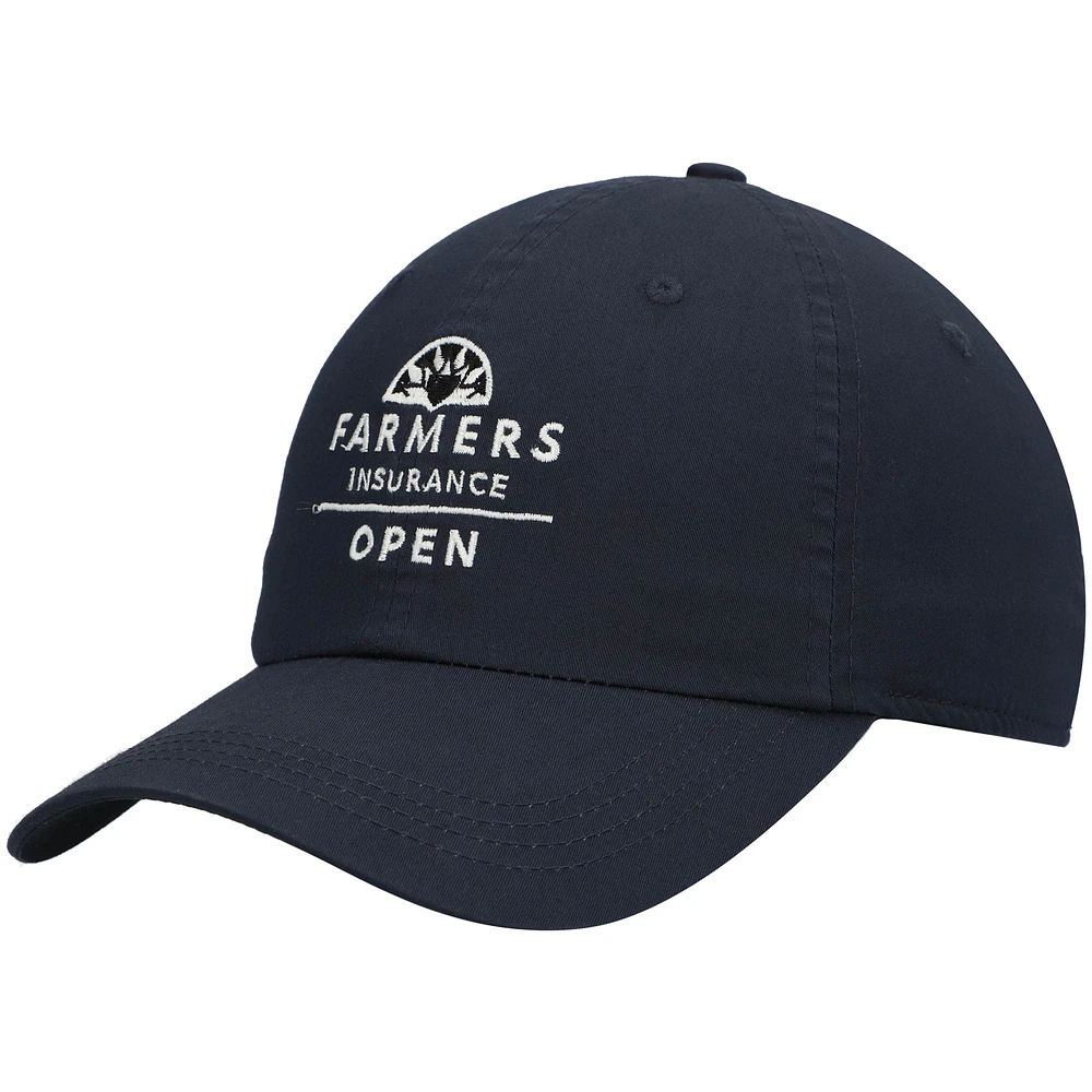 Casquette réglable Ahead Navy Farmers Insurance Open Shawmut pour homme