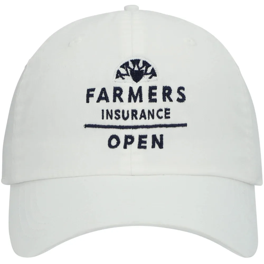 Casquette ajustable Ahead White Farmers Insurance Open Shawmut pour homme