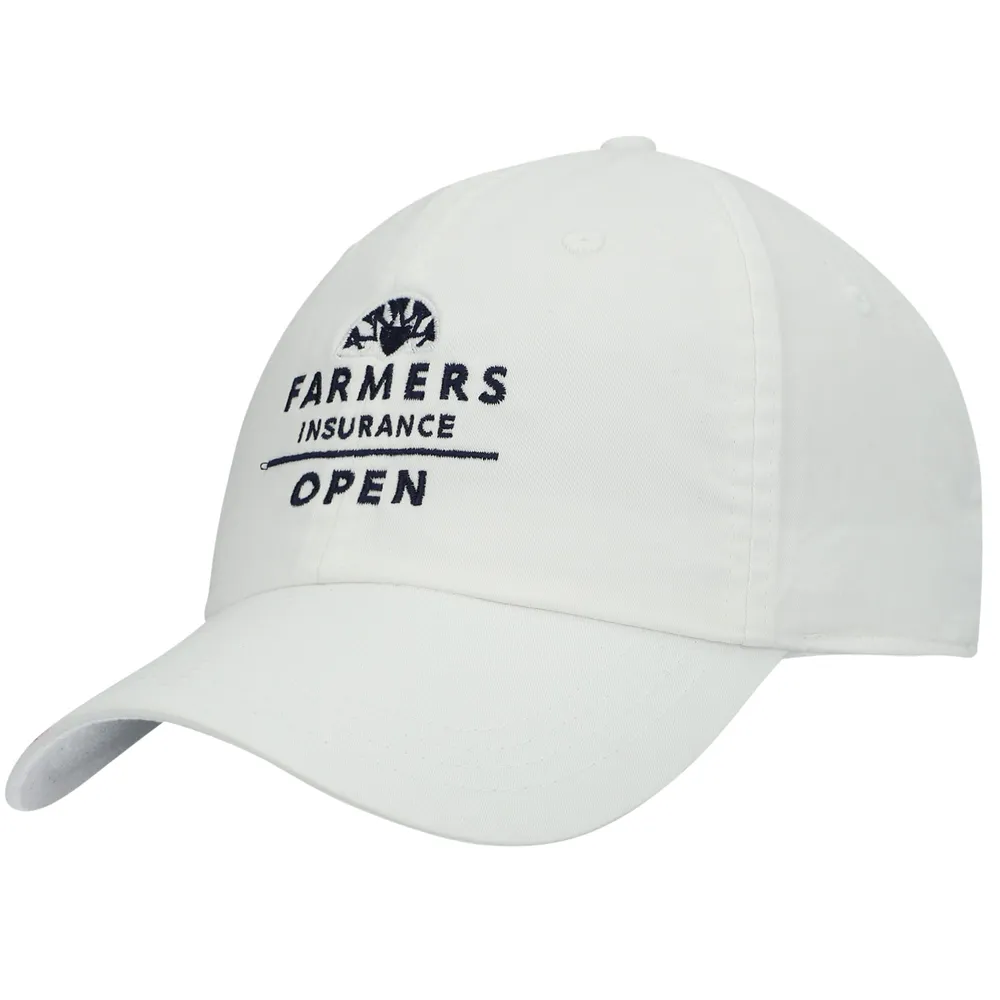 Casquette ajustable Ahead White Farmers Insurance Open Shawmut pour homme