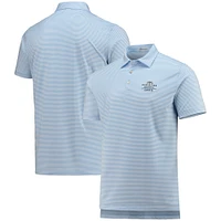 Men's Peter Millar Light Blue/White Farmers Insurance Open Hales Performance Polo