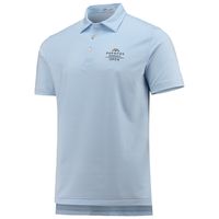 Men's Peter Millar Light Blue/White Farmers Insurance Open Hales Performance Polo