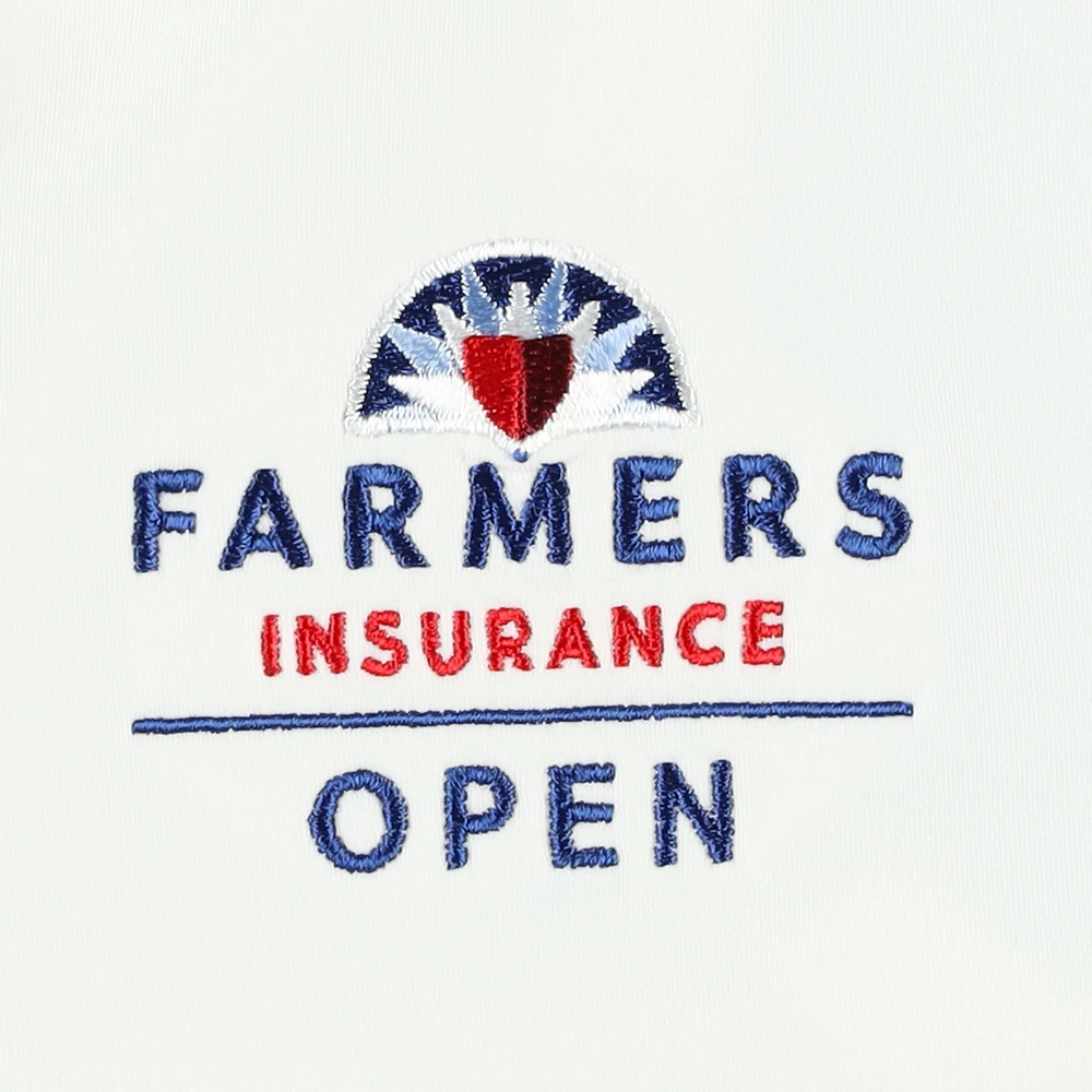 Polo sans manches Nike blanc Farmers Insurance Open Victory Performance pour femme