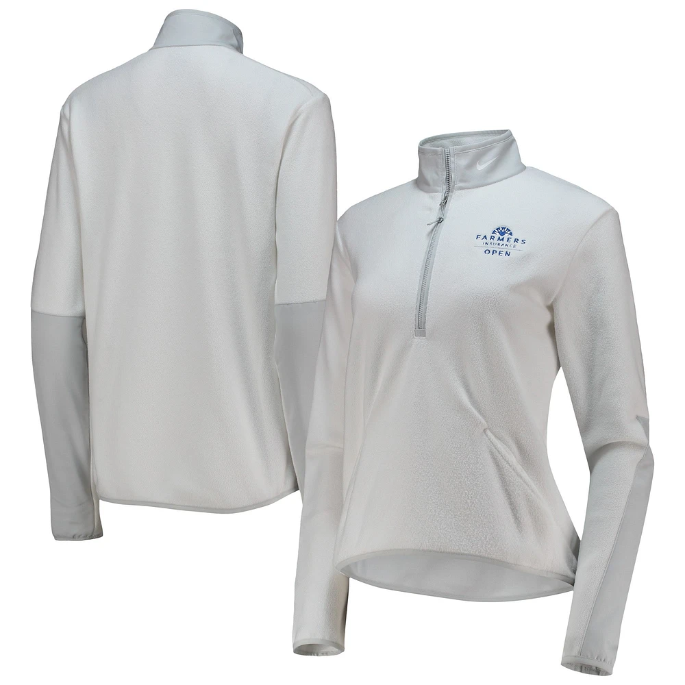 Women's Nike White Farmers Insurance Open Victory Half-Zip Top