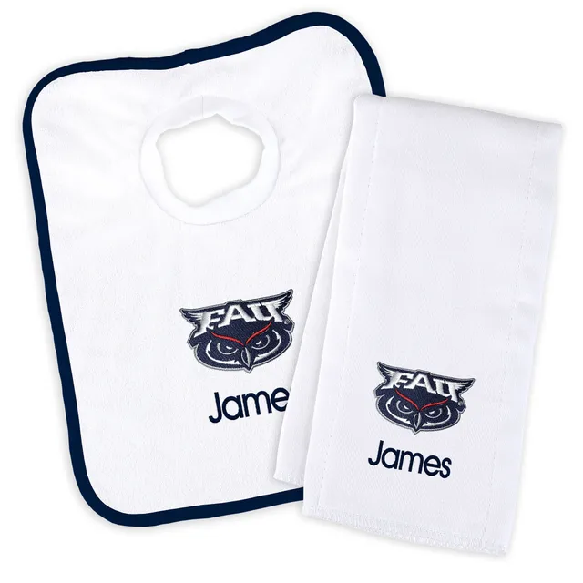 Lids Atlanta Braves Newborn & Infant Personalized Bib & Burp Cloth Set -  White