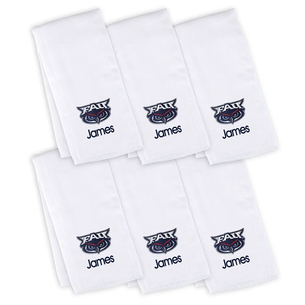 Lids Atlanta Braves Newborn & Infant Personalized Bib & Burp Cloth Set -  White