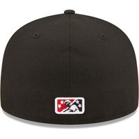 Men's New Era /Black Fayetteville Woodpeckers Authentic Collection 59FIFTY Fitted Hat