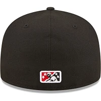 Men's New Era /Black Fayetteville Woodpeckers Authentic Collection 59FIFTY Fitted Hat