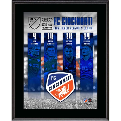 Plaque sublimée de 10,5" x 13" du FC Cincinnati pour la première fois en Audi lors des éliminatoires de la Coupe MLS 2022