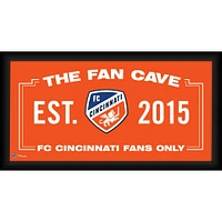 FC Cincinnati Collage de grotte de fans encadré 10" x 20"
