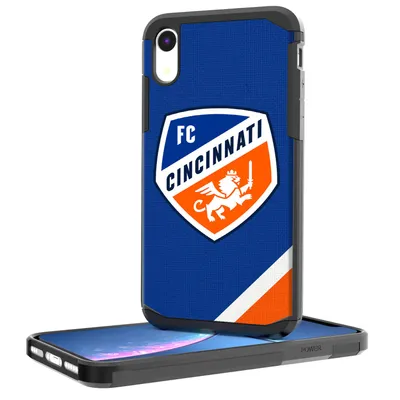 FC Cincinnati iPhone XR Diagonal Stripe Rugged Case