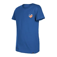 Girls Youth New Era Blue FC Cincinnati Bubble Heart T-Shirt