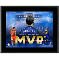 Plaque sublimée du prix MVP 2023 de Luciano Acosta FC Cincinnati 10,5'' x 13''