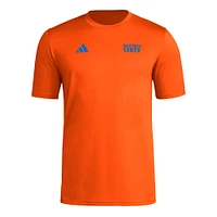 T-shirt cache-cœur adidas Orange FC Cincinnati Local pour homme