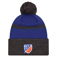 Men's New Era  Blue FC Cincinnati 2025 Kickoff Cuffed Knit Hat with Pom