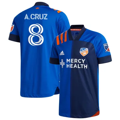 Men's Adidas Orange FC Cincinnati 2023 Juncta Juvant Kit Authentic Custom Jersey Size: Extra Large