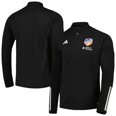 FC Cincinnati adidas 2023 On-Field AEROREADY Full-Zip Training Top - Black