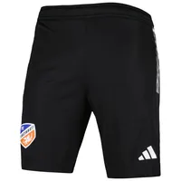 Short d'entraînement adidas FC Cincinnati 2023 On-Field AEROREADY noir pour homme