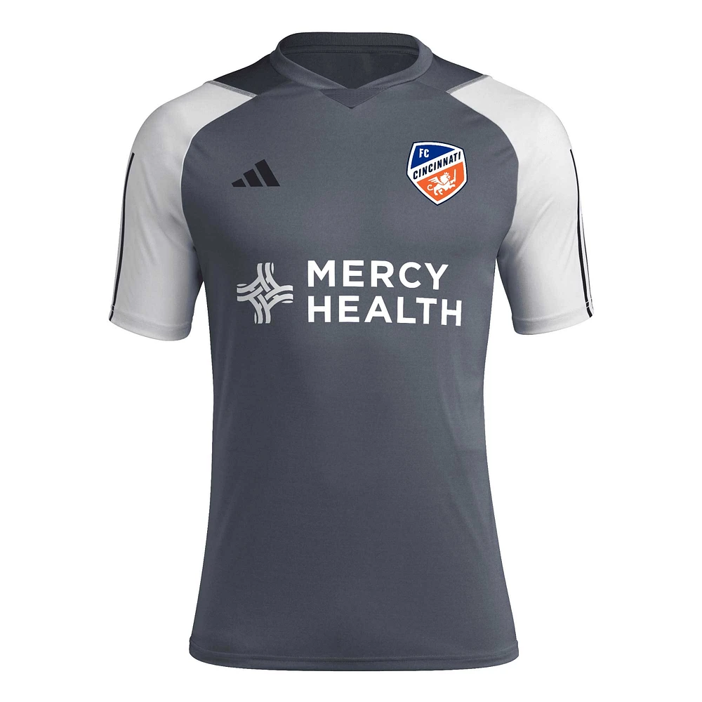 Maillot d'entraînement adidas FC Cincinnati 2024 AEROREADY pour homme, gris, gris