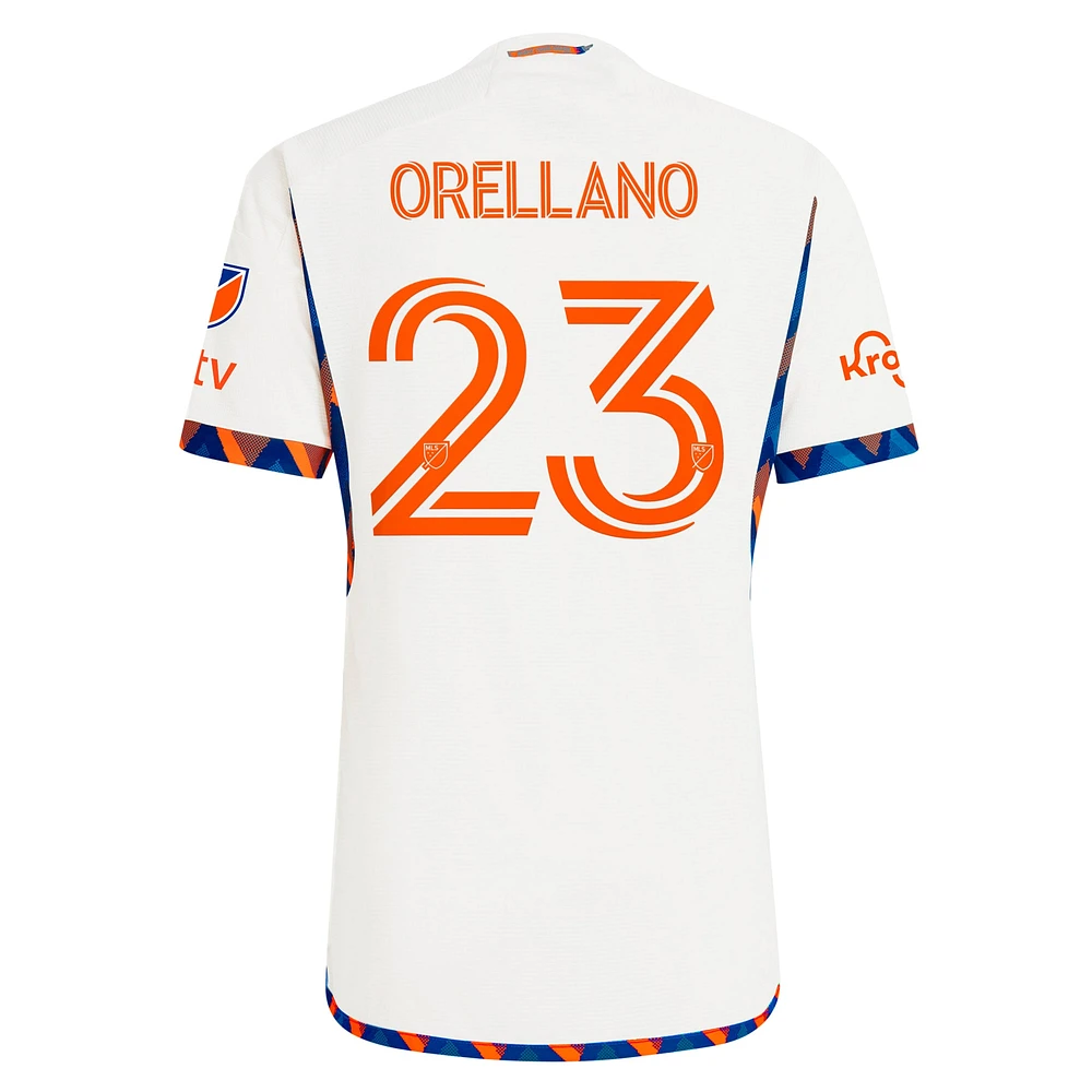 Men's adidas Luca Orellano White FC Cincinnati 2024 The Canvas Kit Authentic Player Jersey
