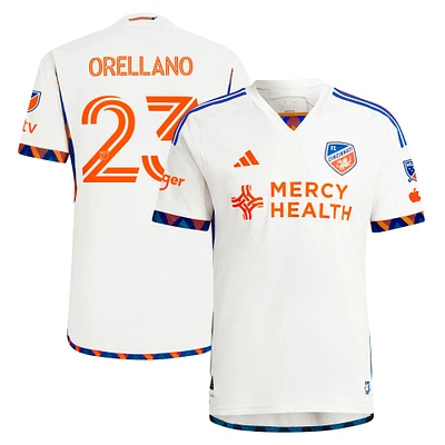Men's adidas Luca Orellano White FC Cincinnati 2024 The Canvas Kit Authentic Player Jersey