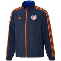 Men's adidas Navy/Blue FC Cincinnati 2023 On-Field Anthem Full-Zip Reversible Team Jacket