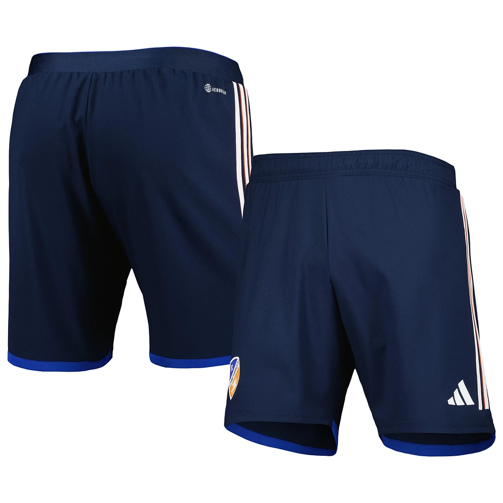 Short adidas bleu marine FC Cincinnati 2023 extérieur AEROREADY Authentic pour homme