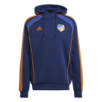 Men's adidas Navy FC Cincinnati 2025 Travel Pullover Hoodie