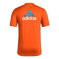 Men's adidas Orange FC Cincinnati Local Pop AEROREADY T-Shirt