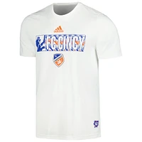 T-shirt adidas blanc FC Cincinnati 2024 Hook AEROREADY pour homme