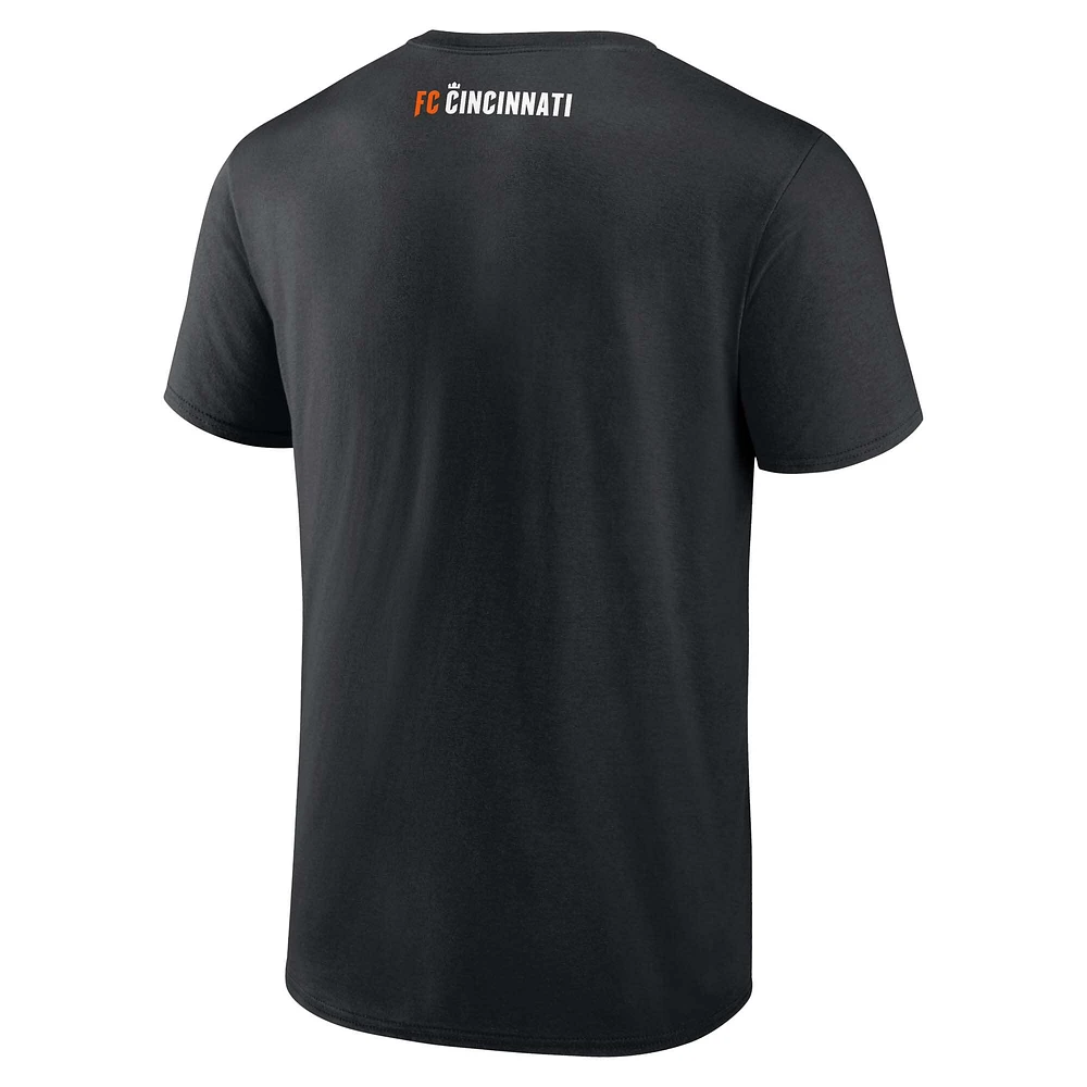 Men's Fanatics  Black FC Cincinnati Foul Play T-Shirt