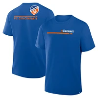 T-shirt bleu fanatiques pour homme FC Cincinnati Corner Kick Legacy