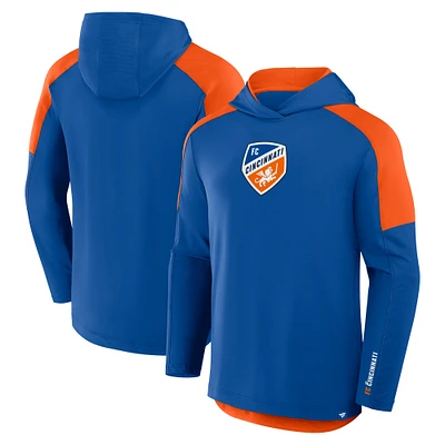 Sweat à capuche de transition bleu FC Cincinnati Red Card Fanatics pour homme