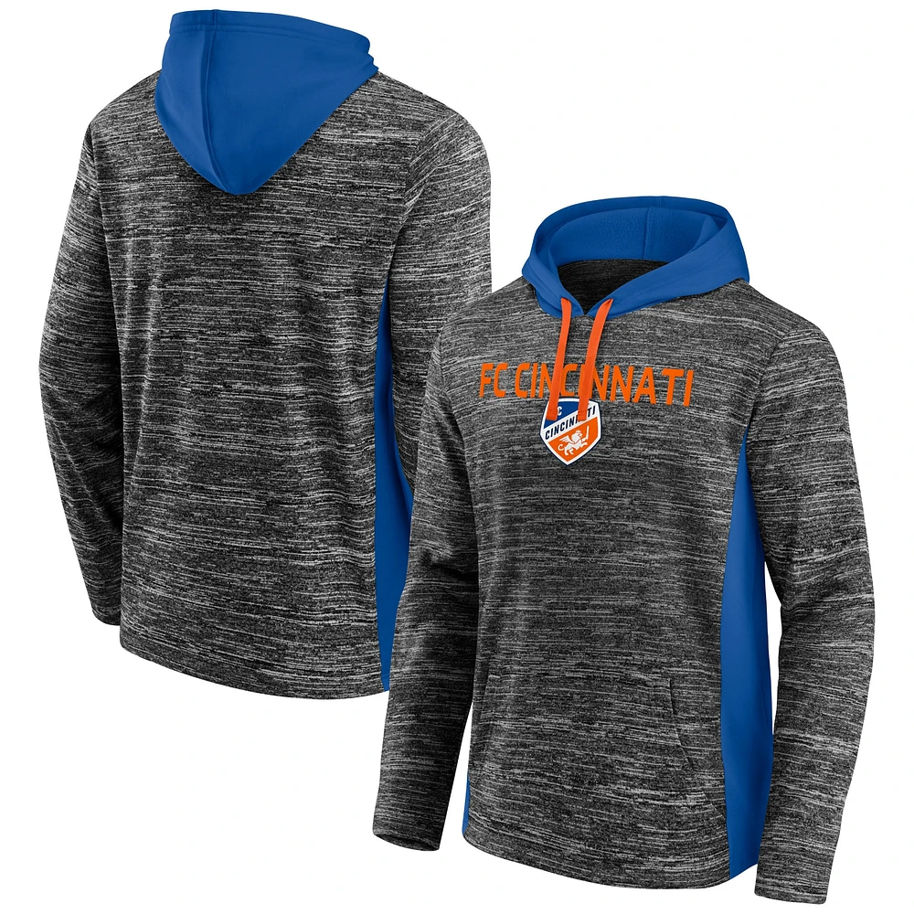 Men's Fanatics Charcoal FC Cincinnati Shining Victory Space-Dye Pullover Hoodie