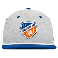 Men's Fanatics Heather Gray FC Cincinnati Chip Golfer Snapback Hat