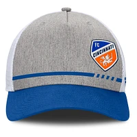 Casquette ajustable Fanatics Heather Grey FC Cincinnati Low Block Trucker pour homme