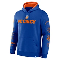 Sweat à capuche pour homme Fanatics Royal FC Cincinnati Penalty Kick Legacy