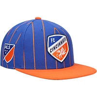 Men's Mitchell & Ness Blue FC Cincinnati Team Pin Snapback Hat