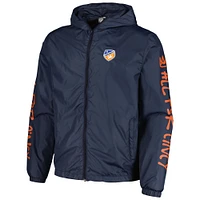 Men's Navy FC Cincinnati Graffiti Hoodie Full-Zip Windbreaker