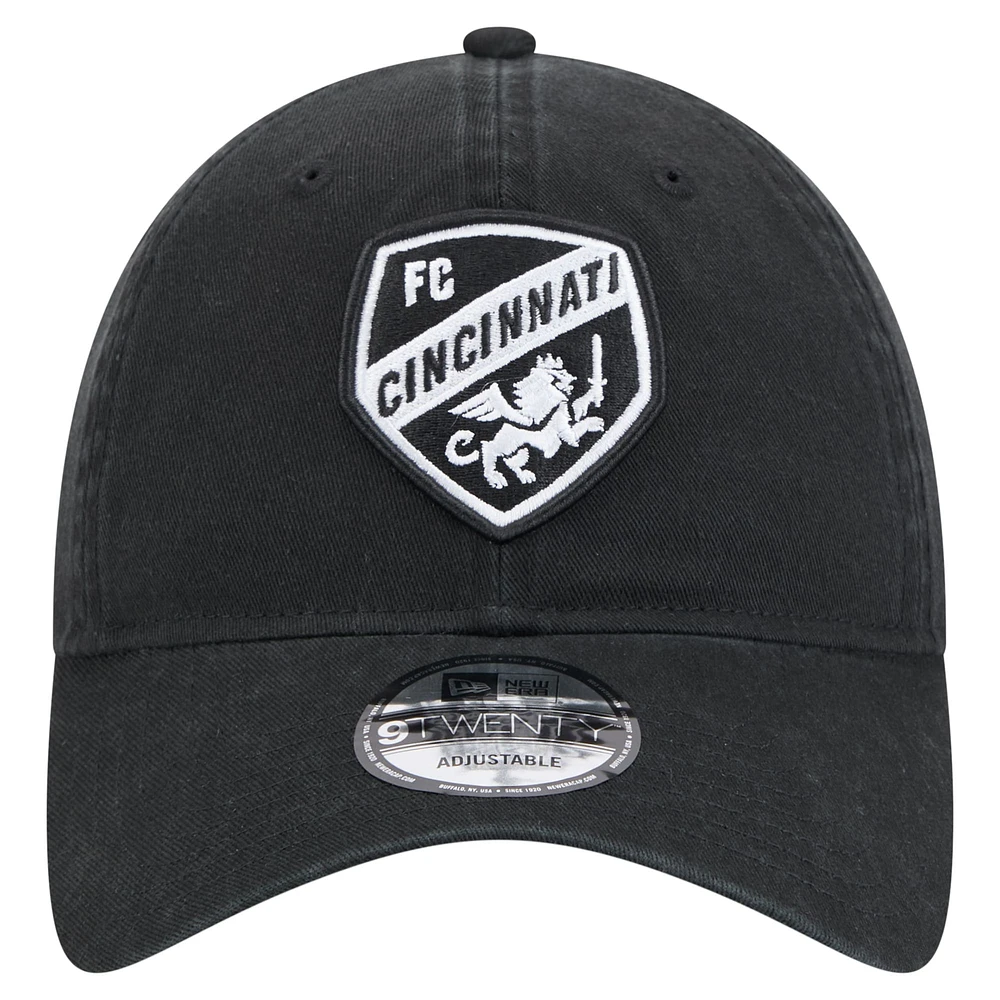Men's New Era  Black FC Cincinnati 2025 Kickoff 9TWENTY Adjustable Hat