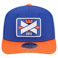 Casquette extensible à boutons-pression New Era bleu/orange FC Cincinnati 2025 Jersey Hook 9SEVENTY pour homme