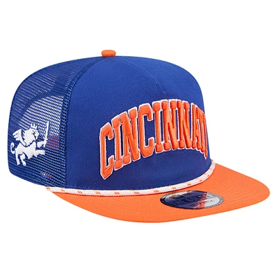 Casquette Snapback Bleue FC Cincinnati Throwback Golfer New Era pour homme