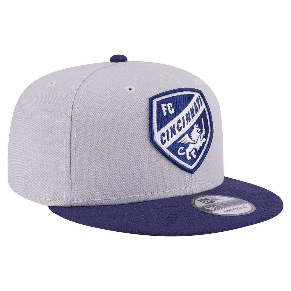 Men's New Era Gray FC Cincinnati Color Pack Two-Tone 9FIFTY Snapback Hat