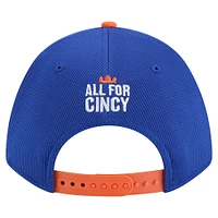 Casquette ajustable New Era Royal FC Cincinnati 2025 Jersey Hook 9FORTY M-Crown pour homme