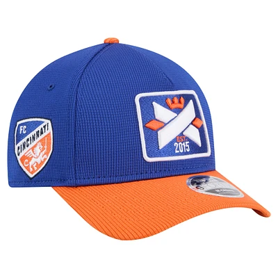 Casquette ajustable New Era Royal FC Cincinnati 2025 Jersey Hook 9FORTY M-Crown pour homme