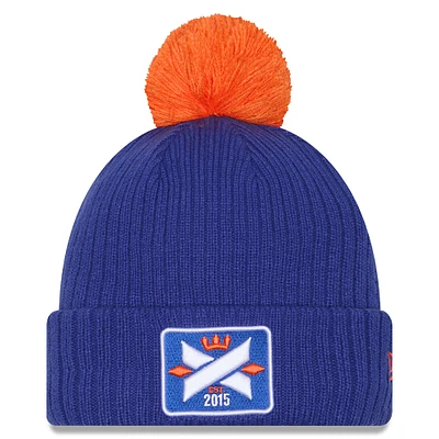 Men's New Era  Royal FC Cincinnati 2025 Jersey Hook Cuffed Knit Hat with Pom
