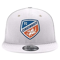 Casquette Snapback New Era FC Cincinnati Hook 9FIFTY blanche pour homme