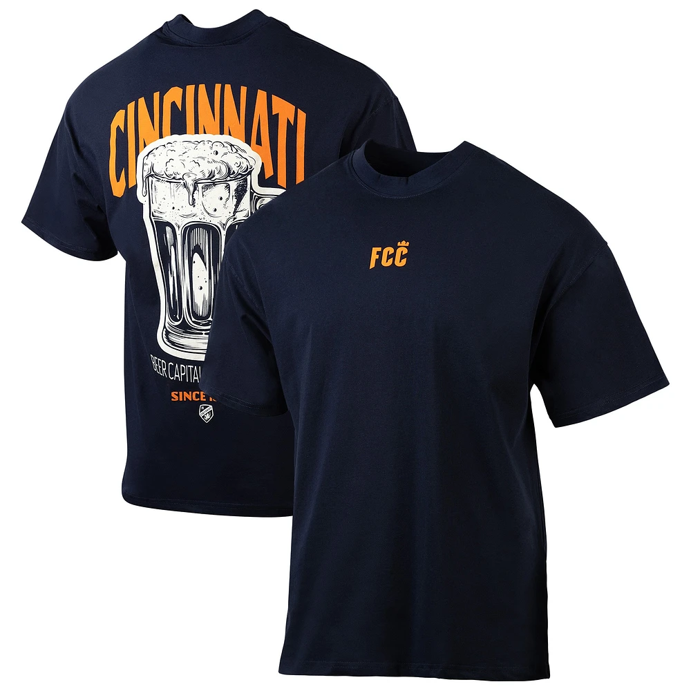 Men's Sport Design Sweden  Navy FC Cincinnati City Soul Oversized T-Shirt