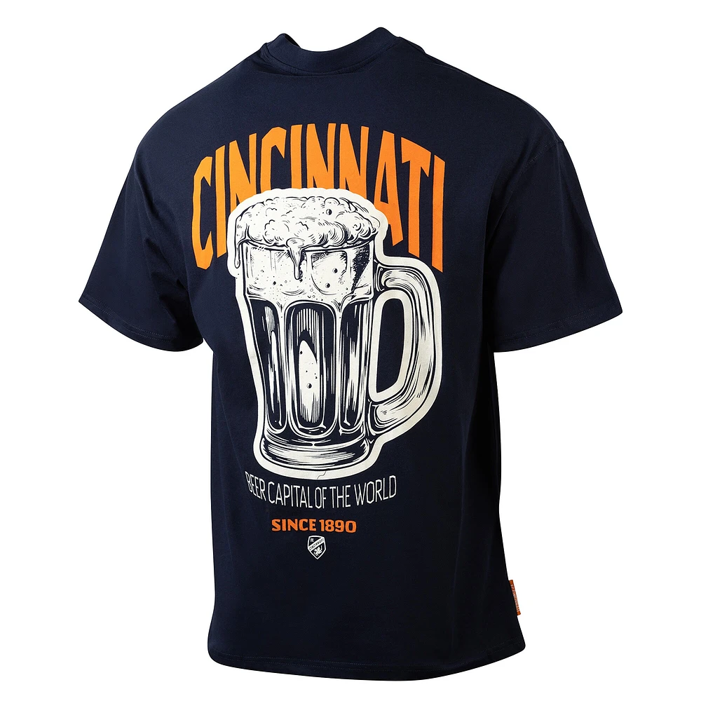 Men's Sport Design Sweden  Navy FC Cincinnati City Soul Oversized T-Shirt